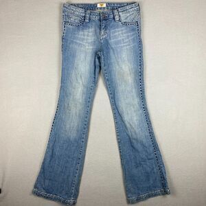 Antik Denim Women's Size 27 Bootcut Jeans Blue Medium Wash Embroidered Pocket